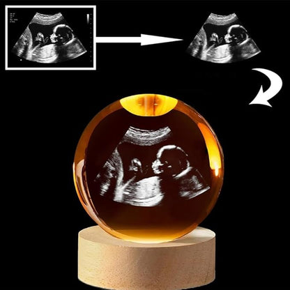 Custom Crystal Ball Photo LED Night Light